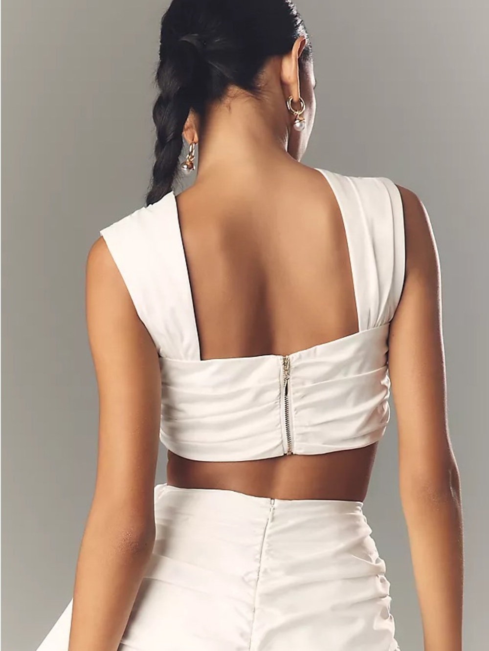 NWT Elliatt Serena Gathered Crop Top- Medium - Picture 2 of 5